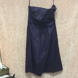 Beautiful shiny royal purple mini dress